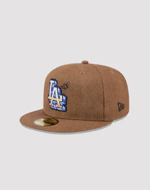 New Era Los Angeles Dodgers 59FIFTY Workwear Fitted Hat-Wheat
