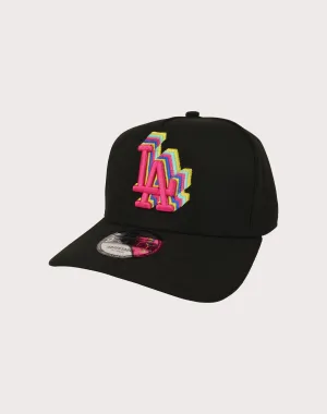 New Era Los Angeles Dodgers 9FIFTY Tri-Color Logo Snapback-Black