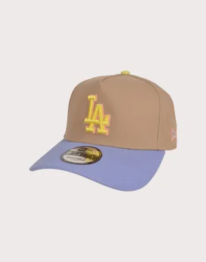 New Era Los Angeles Dodgers 9FORTY A-Frame Sweet Escape Snapback Hat-Khaki