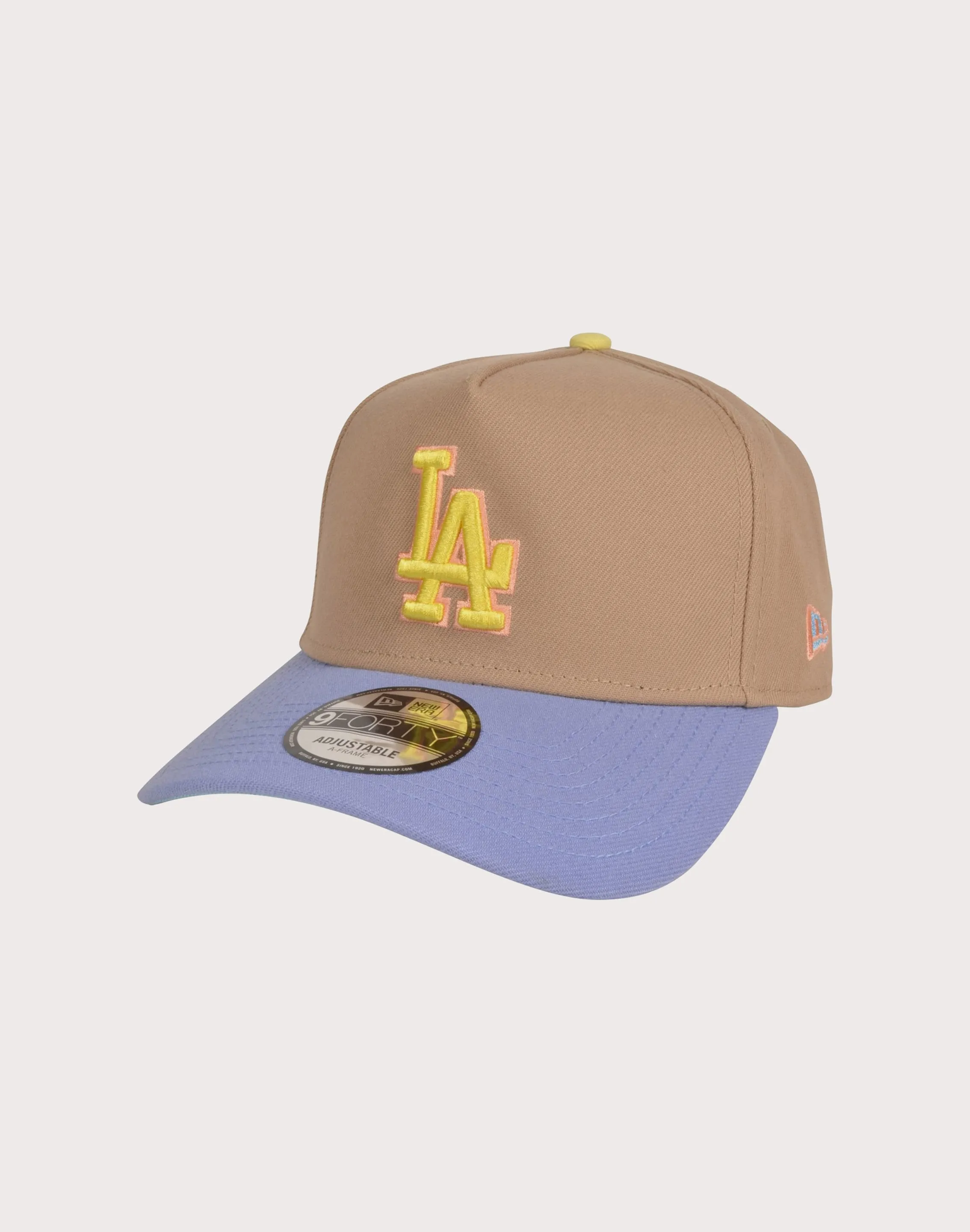 New Era Los Angeles Dodgers 9FORTY A-Frame Sweet Escape Snapback Hat-Khaki