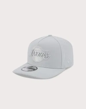New Era Los Angeles Lakers 9FIFTY A Frame Flood Snapback Hat