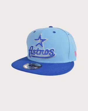 New Era Men's New Era Houston Astros 9FIFTY University Blue Snapback-Light Blue