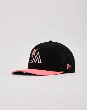 New Era Miami Marlins 9Fifty A-Frame Trucker Hat