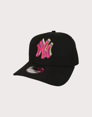 New Era New York Yankees 9FIFTY Tri-Color Logo Snapback-Black