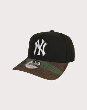 New Era New York Yankees 9FORTY A-Frame Camo Bill Snapback Hat