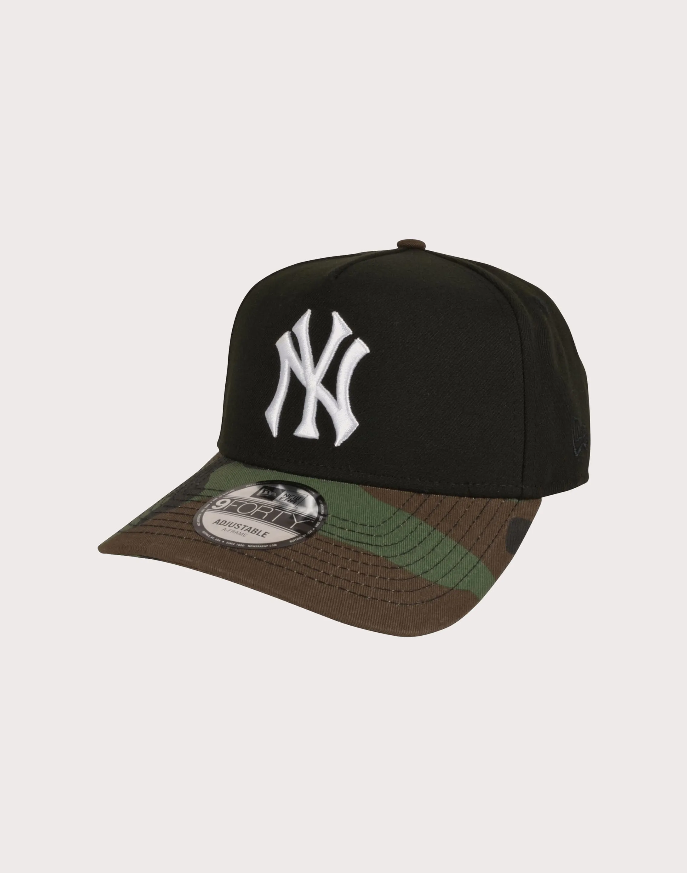 New Era New York Yankees 9FORTY A-Frame Camo Bill Snapback Hat