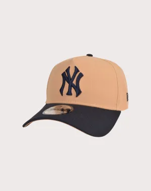 New Era New York Yankees 9FORTY A-Frame Team Spring Snapback Hat-Tan/Navy