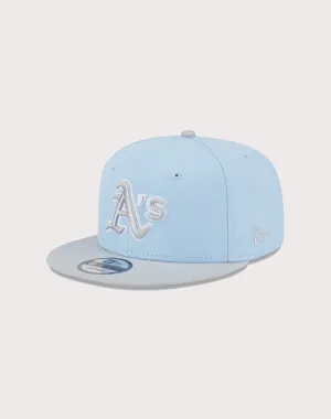 New Era Oakland Athletics 9FIFTY 2-Tone Snapback Hat-Light Blue/Grey