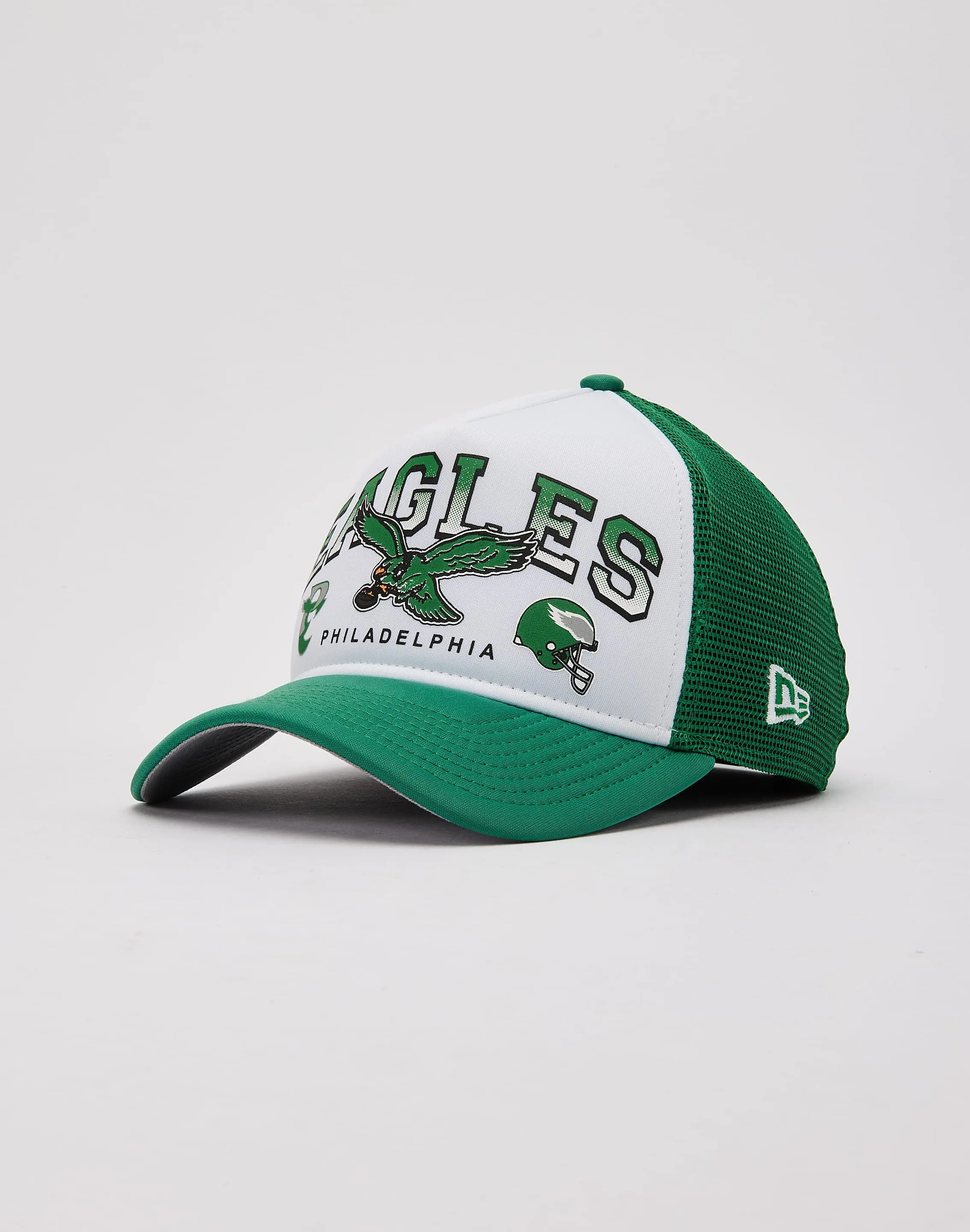 New Era Philadelphia Eagles Retro Wordmark Trucker Hat