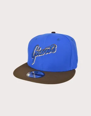 New Era San Francisco Giants 9FIFTY Royal Crown Blue/Brown Snapback Hat