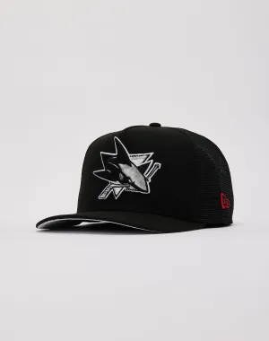 New Era San Jose Sharks 9Fifty A-Frame Trucker Hat