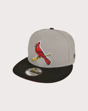 New Era St. Louis Cardinals 9FIFTY Grey Everyday Snapback Hat-Grey/Black