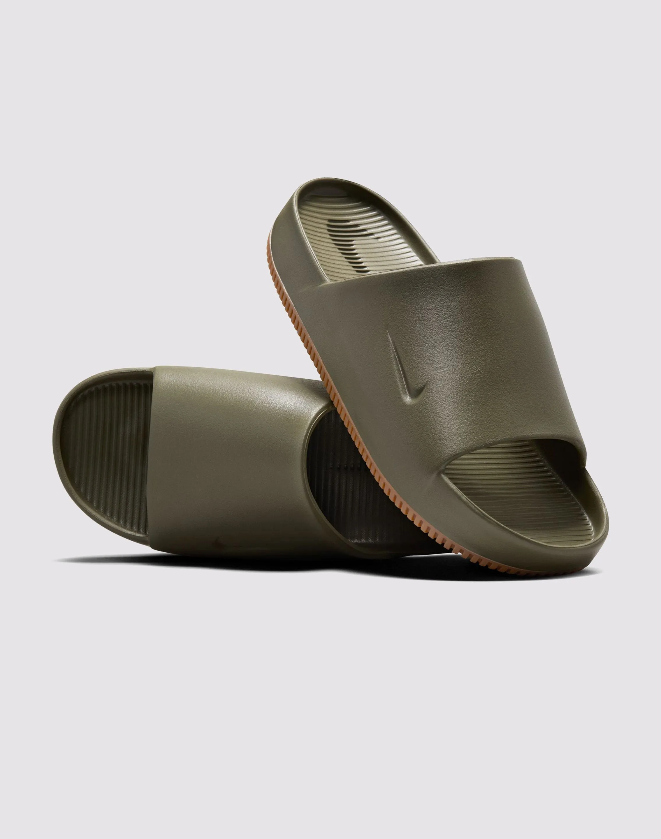 Nike Calm "Medium Olive/Gum Med Brown" Slide