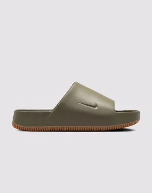 Nike Calm "Medium Olive/Gum Med Brown" Slide