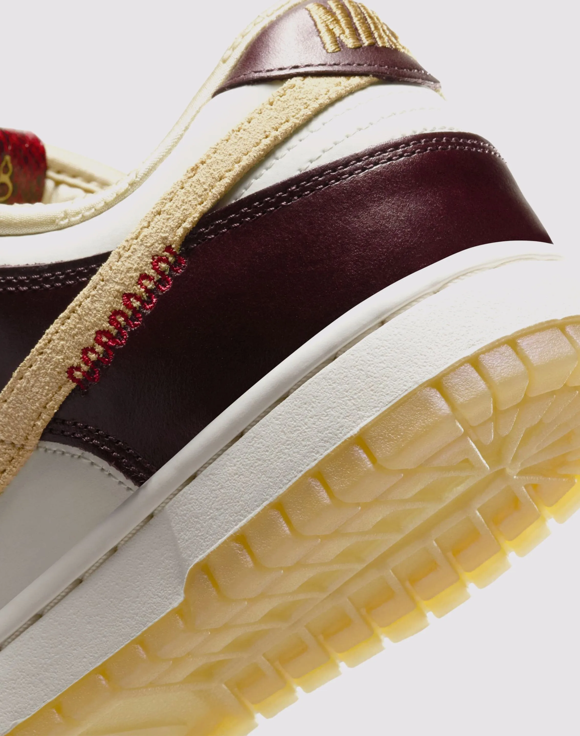Nike Dunk Low "Sail/Team Gold/Burgundy Crush"