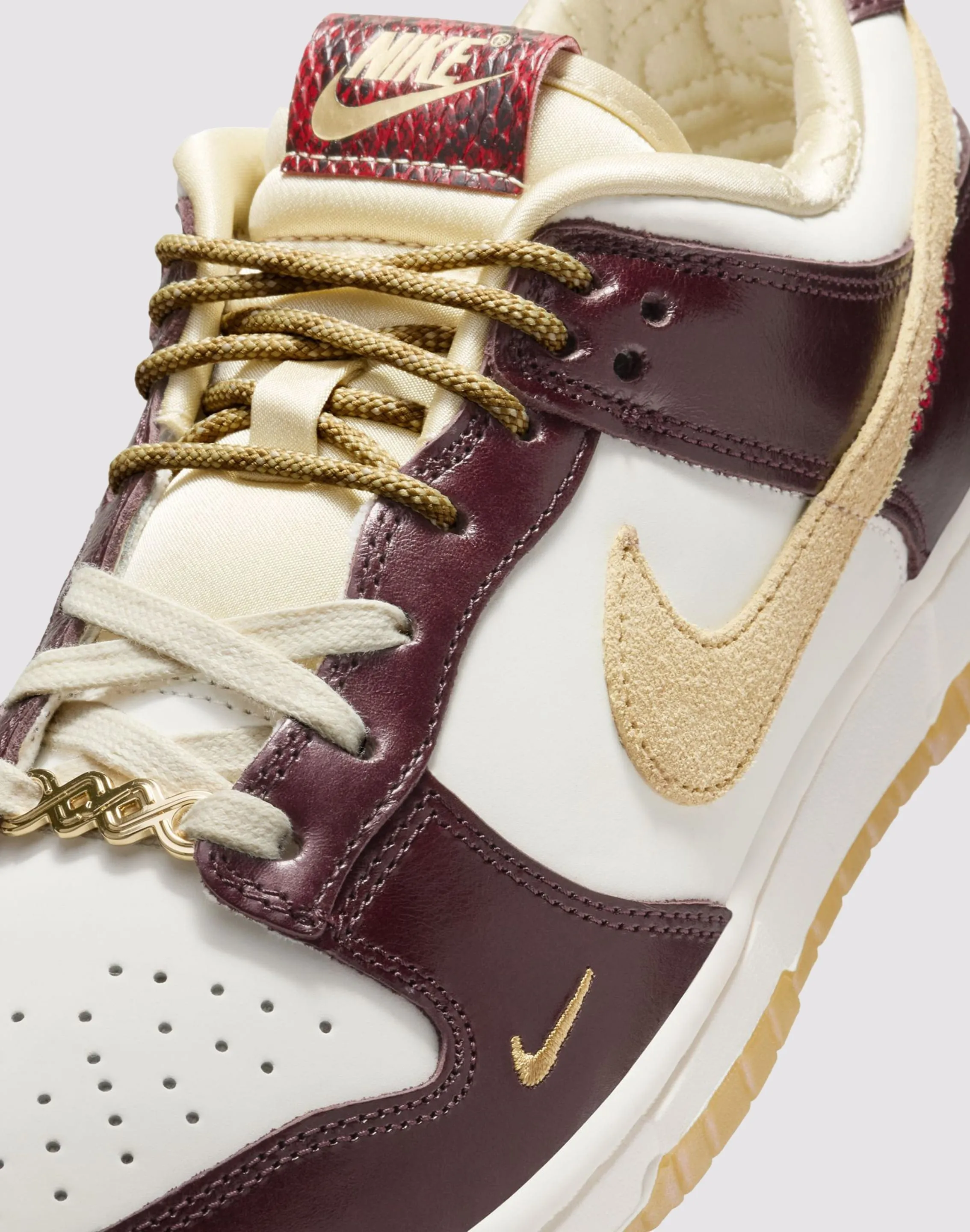 Nike Dunk Low "Sail/Team Gold/Burgundy Crush"