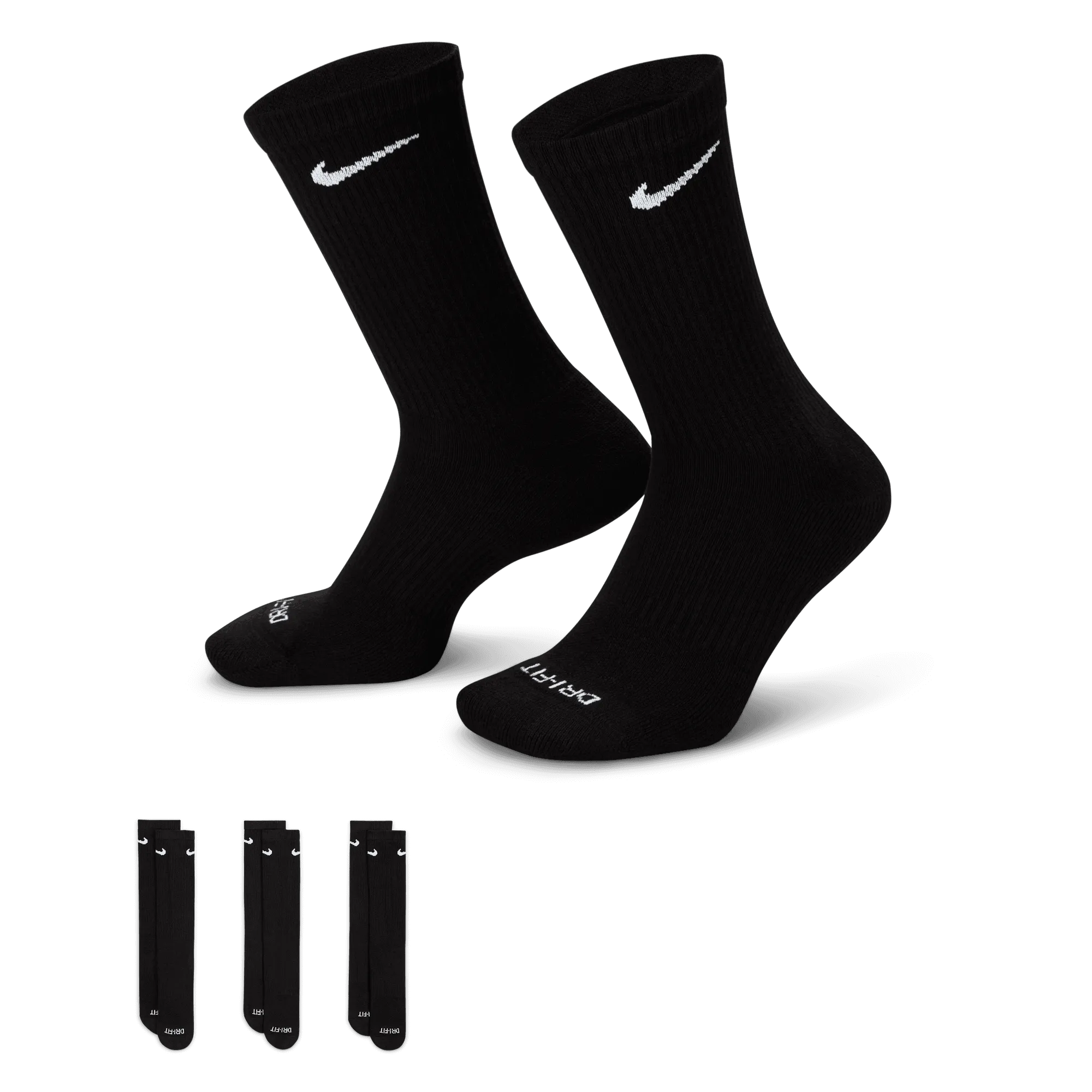 Nike Everyday Plus Cushioned Training Crew Socks (3 Pairs)