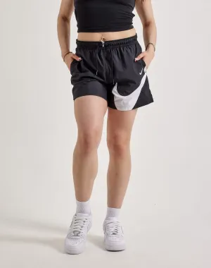 Nike Mid-Rise Woven Logo Shorts