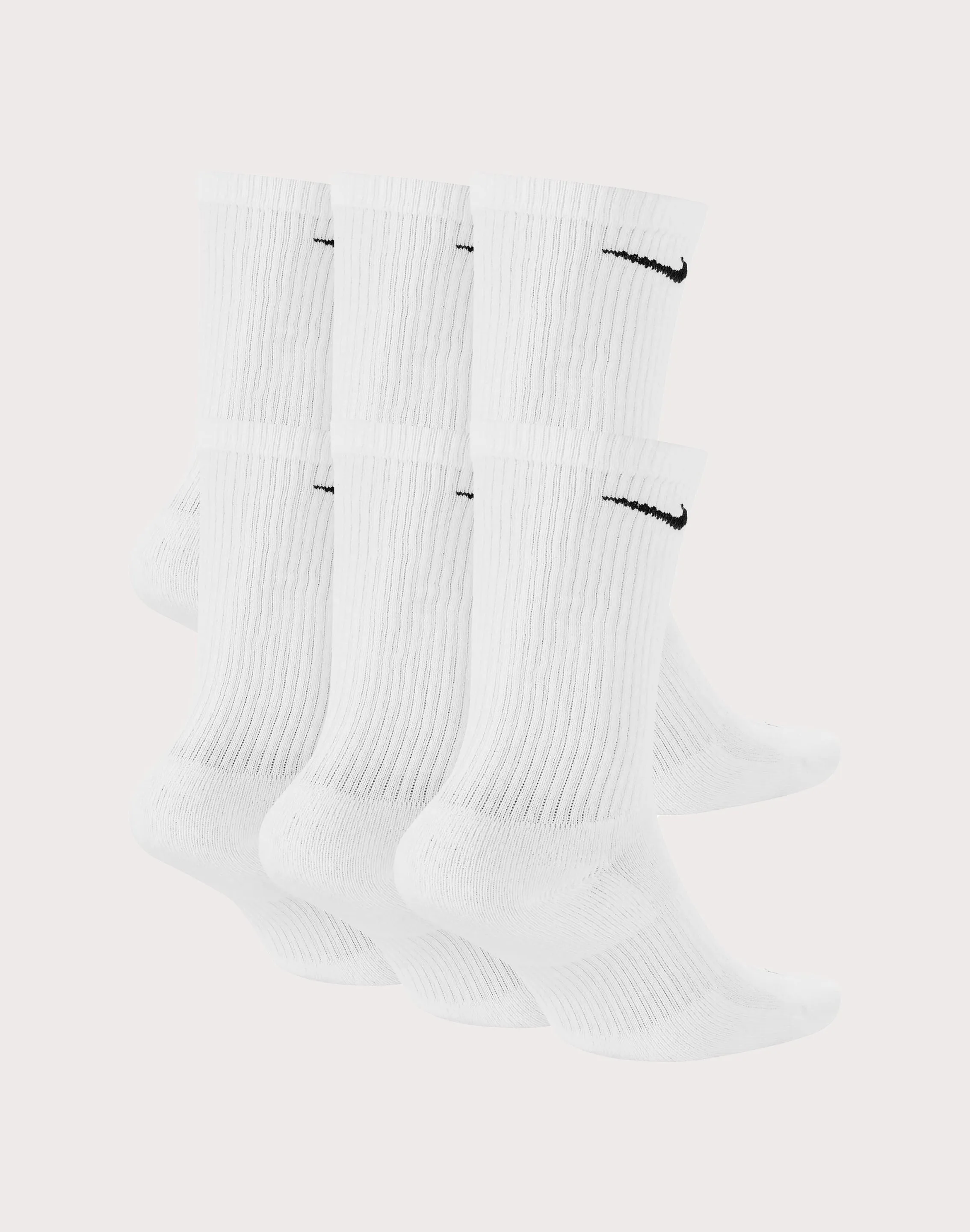 Nike Nike Everyday Plus Cushioned White Training Crew Socks (6 Pairs)