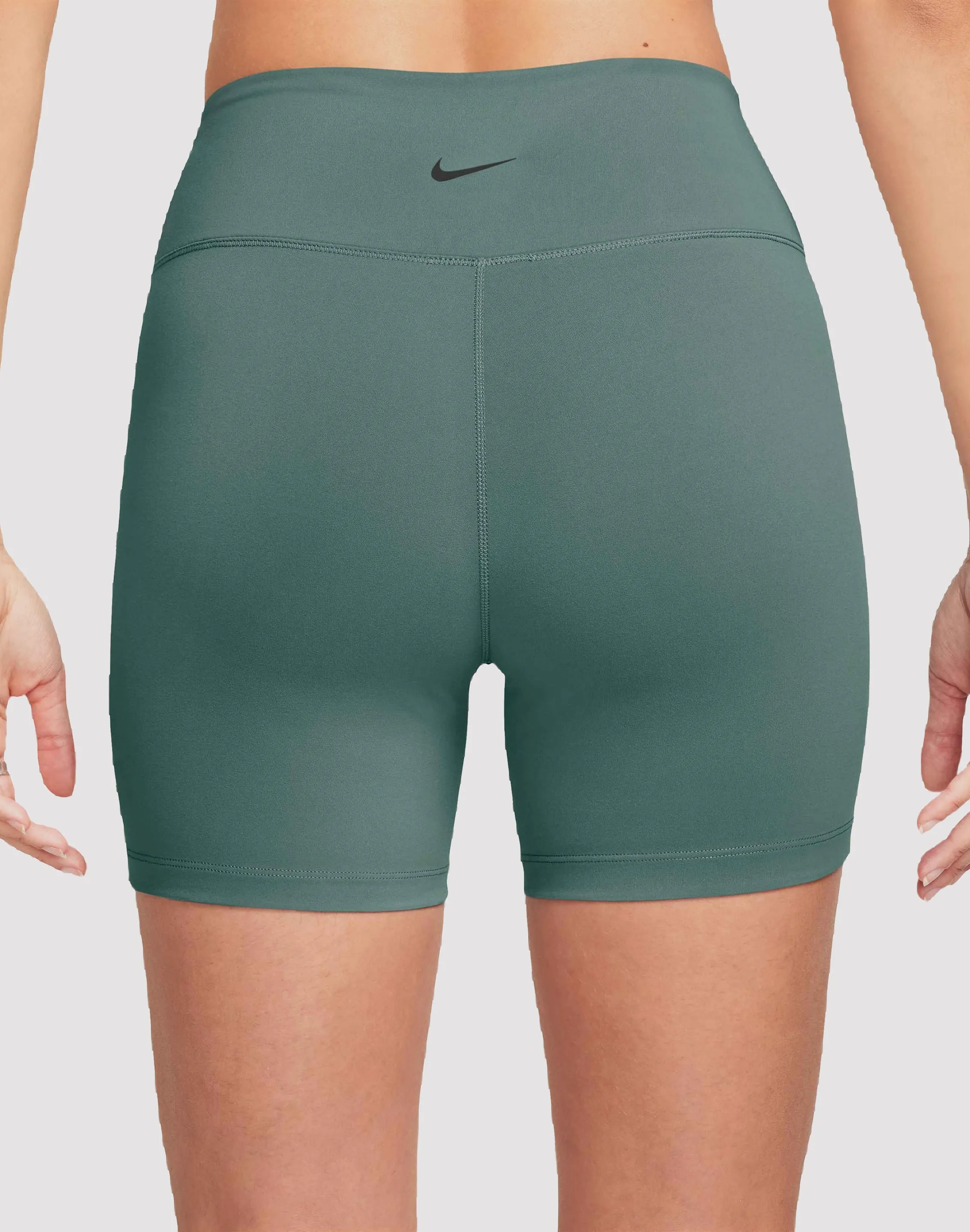 Nike One Dri-FIT High-Waisted 5" Bike Green Shorts