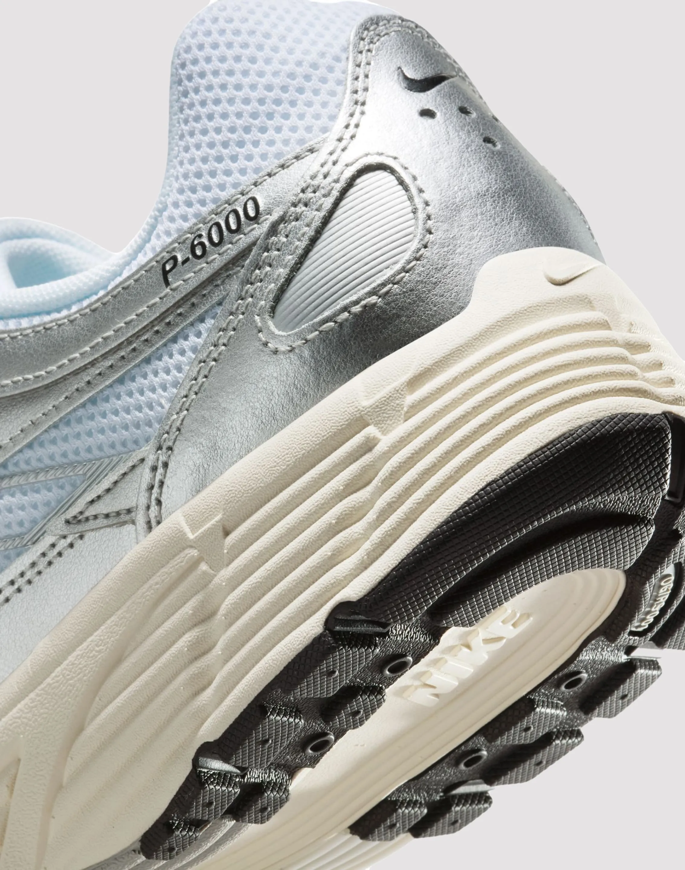 Nike P-6000 "White/Black/Metallic Silver/Flt Silver"