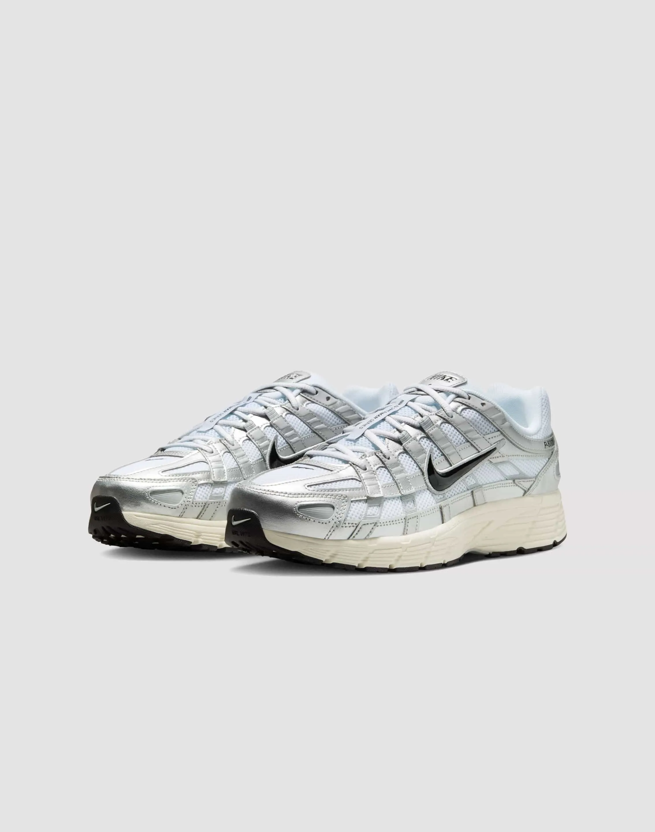 Nike P-6000 "White/Black/Metallic Silver/Flt Silver"