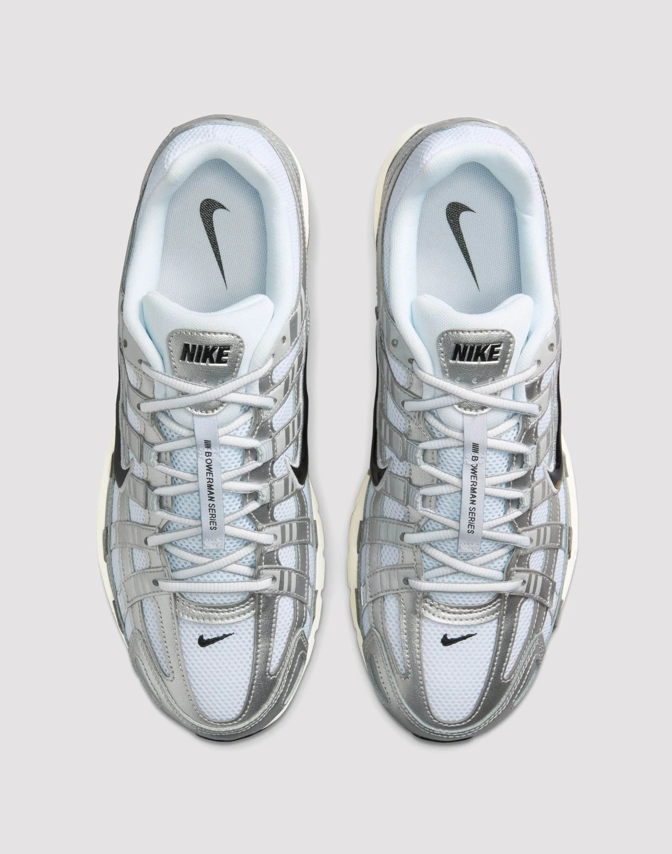 Nike P-6000 "White/Black/Metallic Silver/Flt Silver"