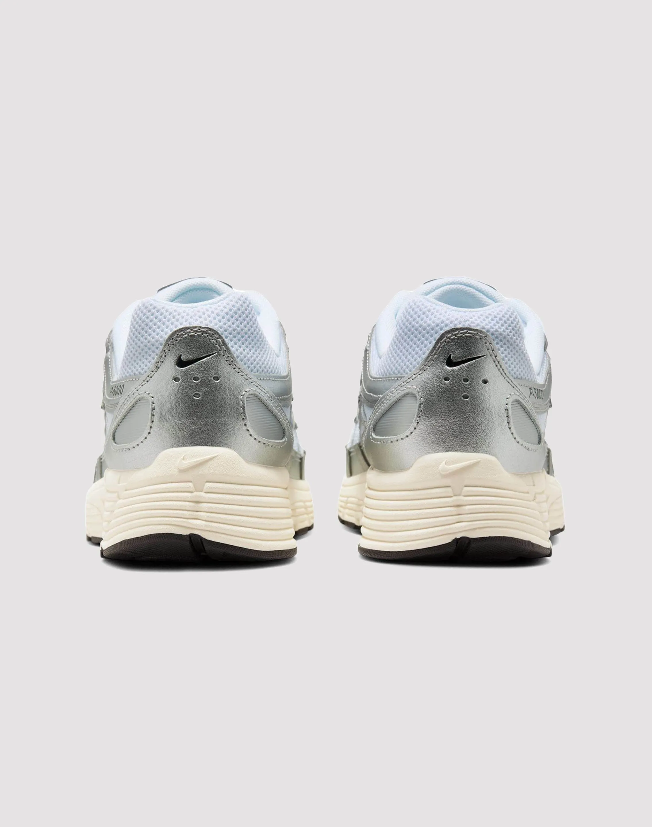 Nike P-6000 "White/Black/Metallic Silver/Flt Silver"
