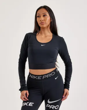 Nike Pro Dri-FIT Cropped Long-Sleeve Top