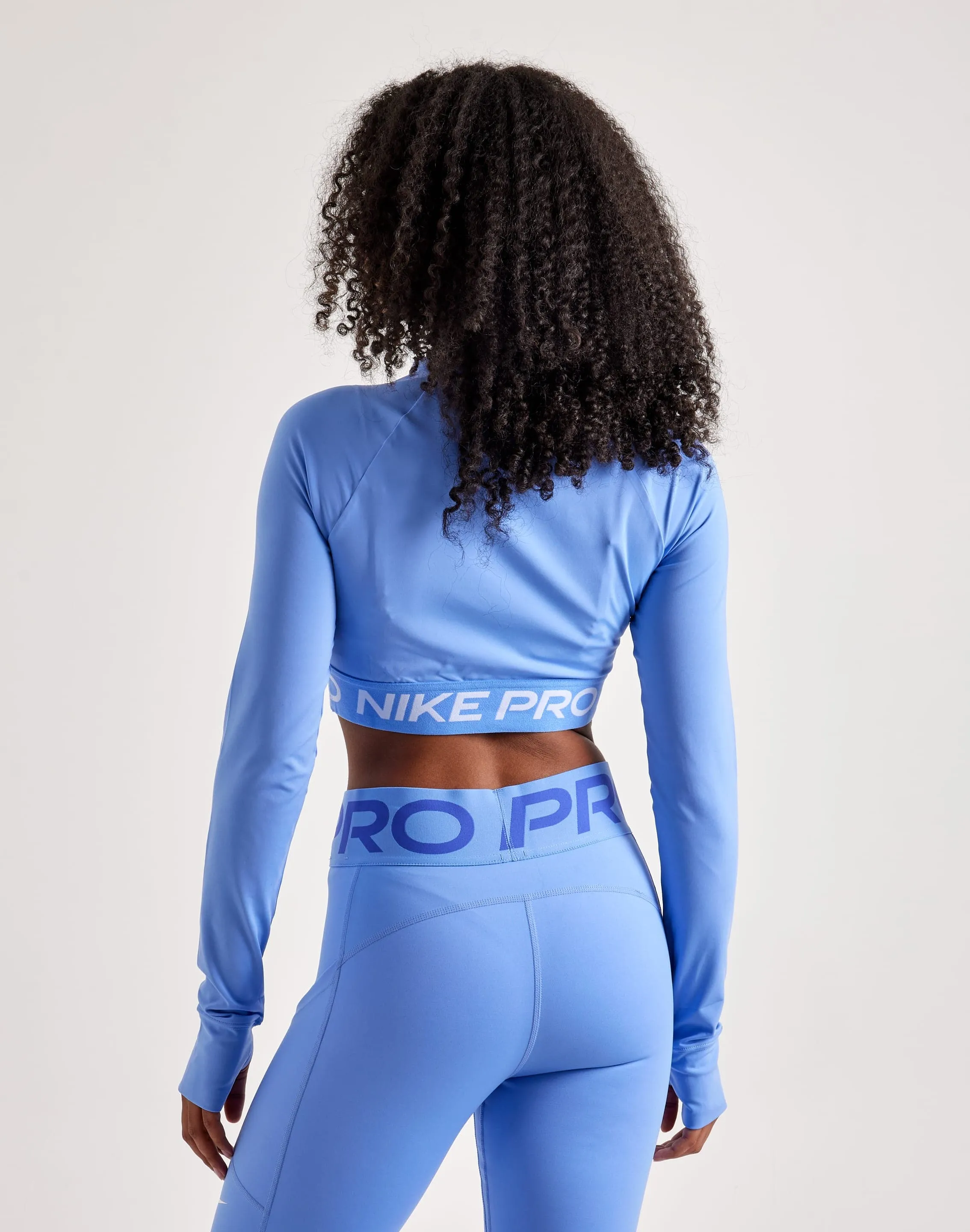 Nike Pro Dri-FIT Cropped Long-Sleeve Top