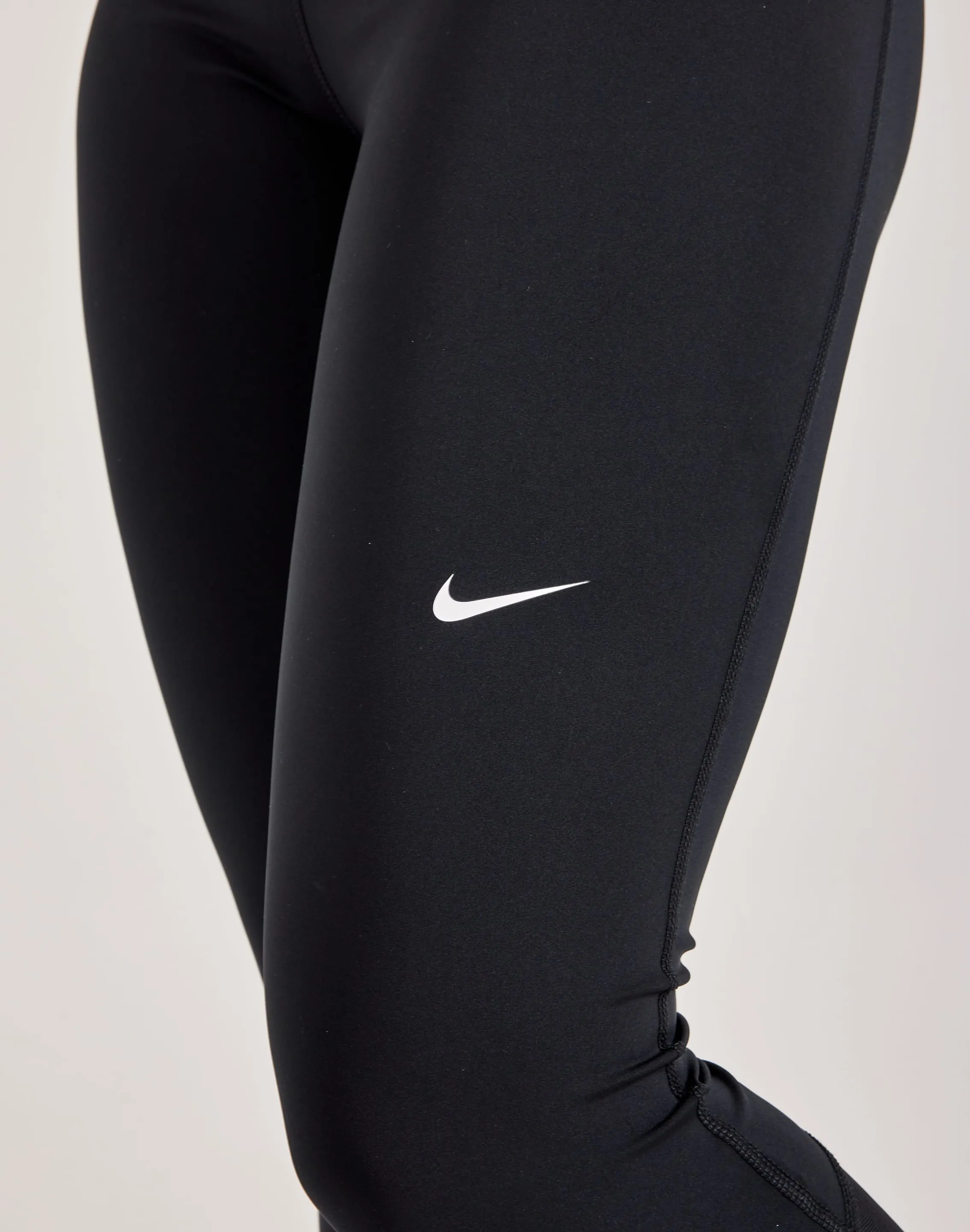 Nike Pro Mid-Rise Mesh-Paneled Leggings