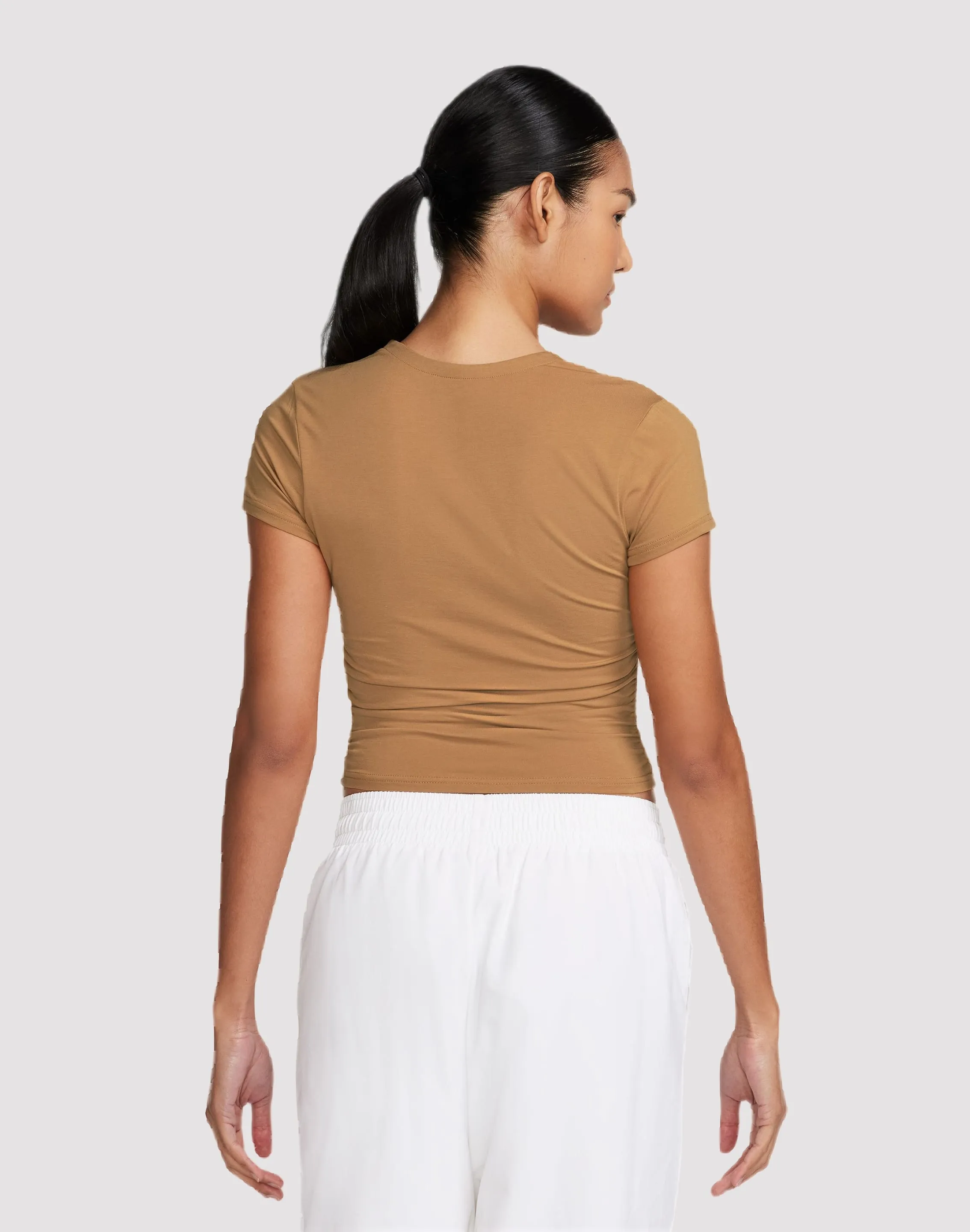 Nike Sportswear Chill Knit Short-Sleeve Square-Neck Top