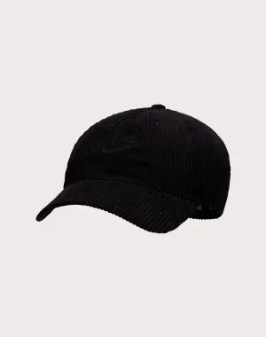 Nike Sportswear Club Corduroy Adjustable Black Cap