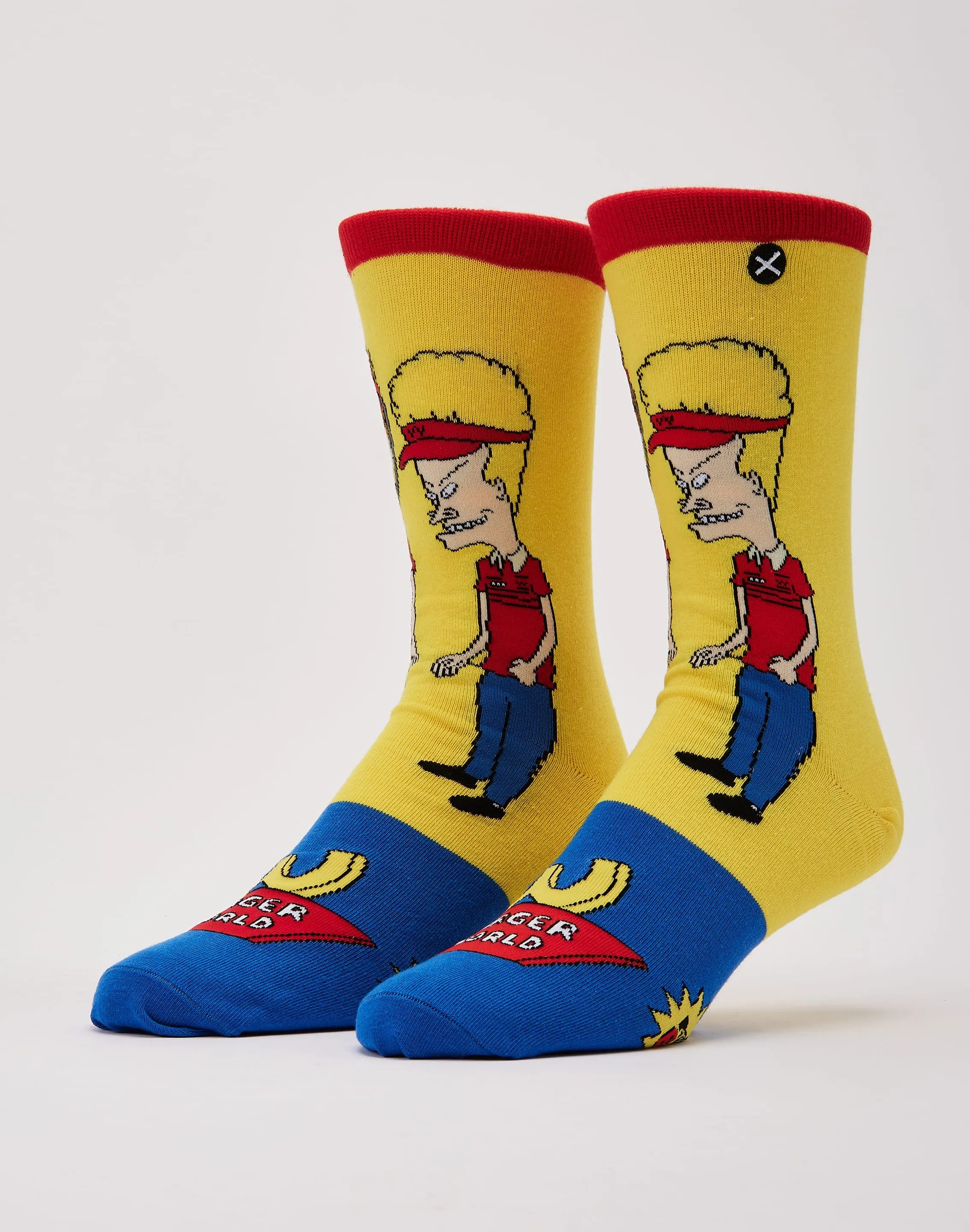 Odd Sox Beavis & Butthead Burger World Crew Socks