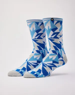 Odd Sox Diamond Fractal Crew Socks