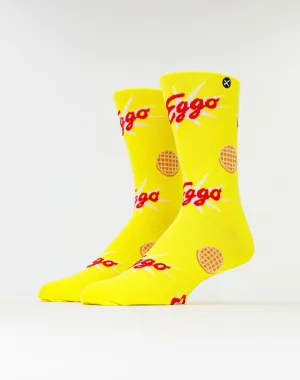 Odd Sox Eggo Logos & Waffles Crew Socks