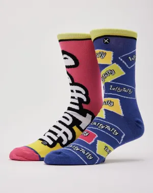 Odd Sox Laffy Taffy Split Crew Socks