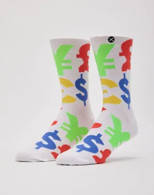 Odd Sox Money Symbols Crew Socks