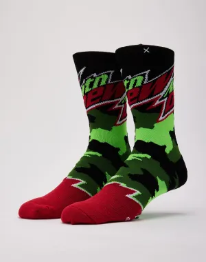 Odd Sox Mountain Dew Camo Crew Socks