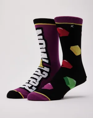 Odd Sox Now & Later Split Crew Socks