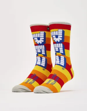 Odd Sox Pez Rainbow Stripe Crew Socks