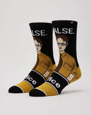 Odd Sox The Office Dwight Says False Crew Socks