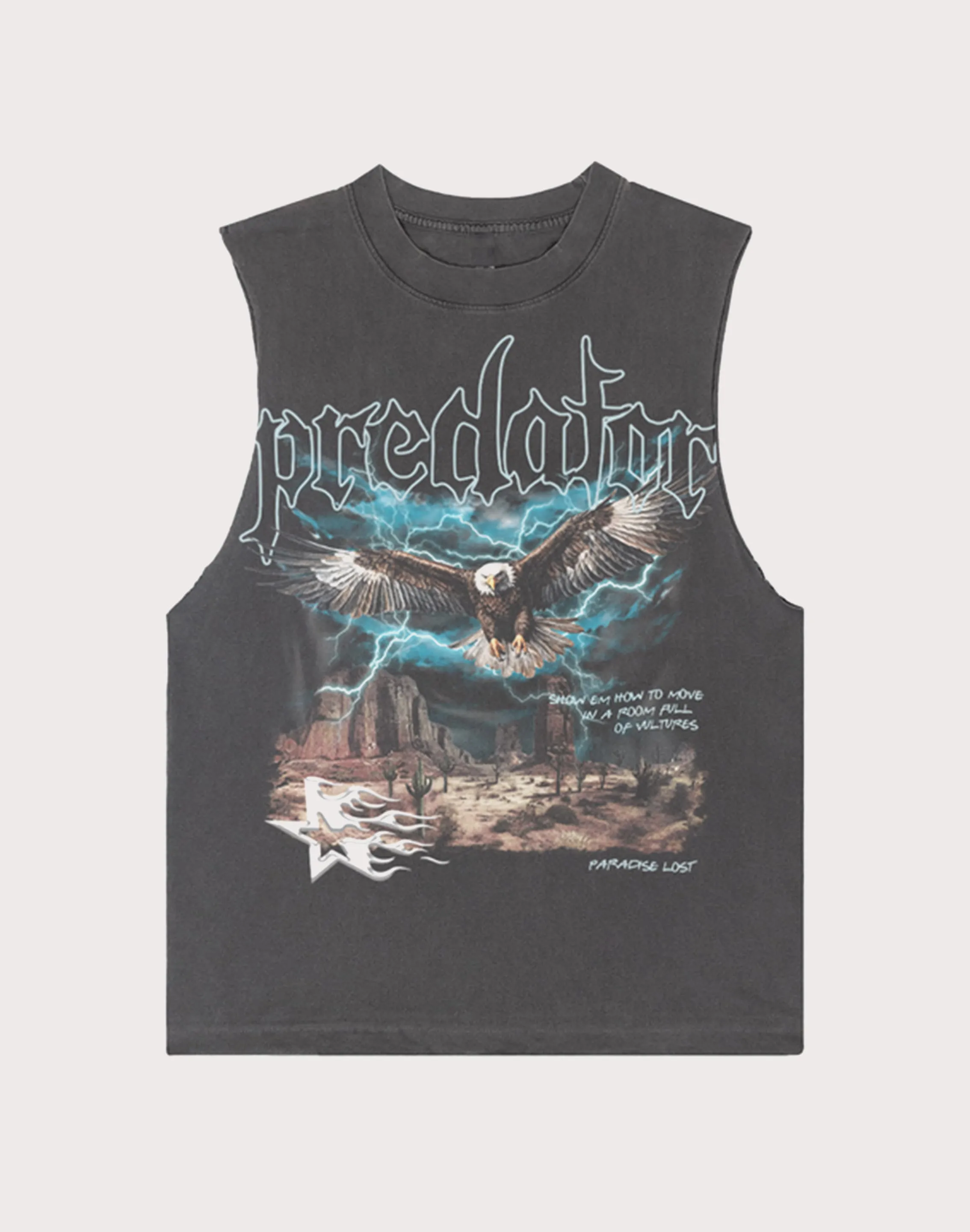 Paradise Lost Canyon Muscle Vintage Black Tee