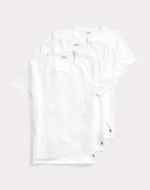 Polo Ralph Lauren Slim Fit Cotton Crewneck Tee 3-Pack