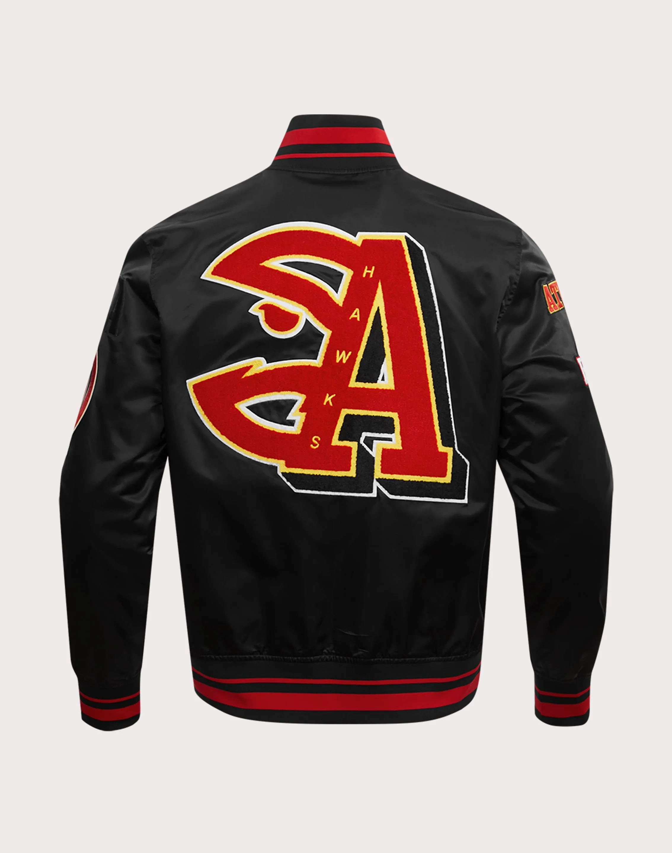 Pro Standard Atlanta Hawks Mashup Rib Satin Jacket