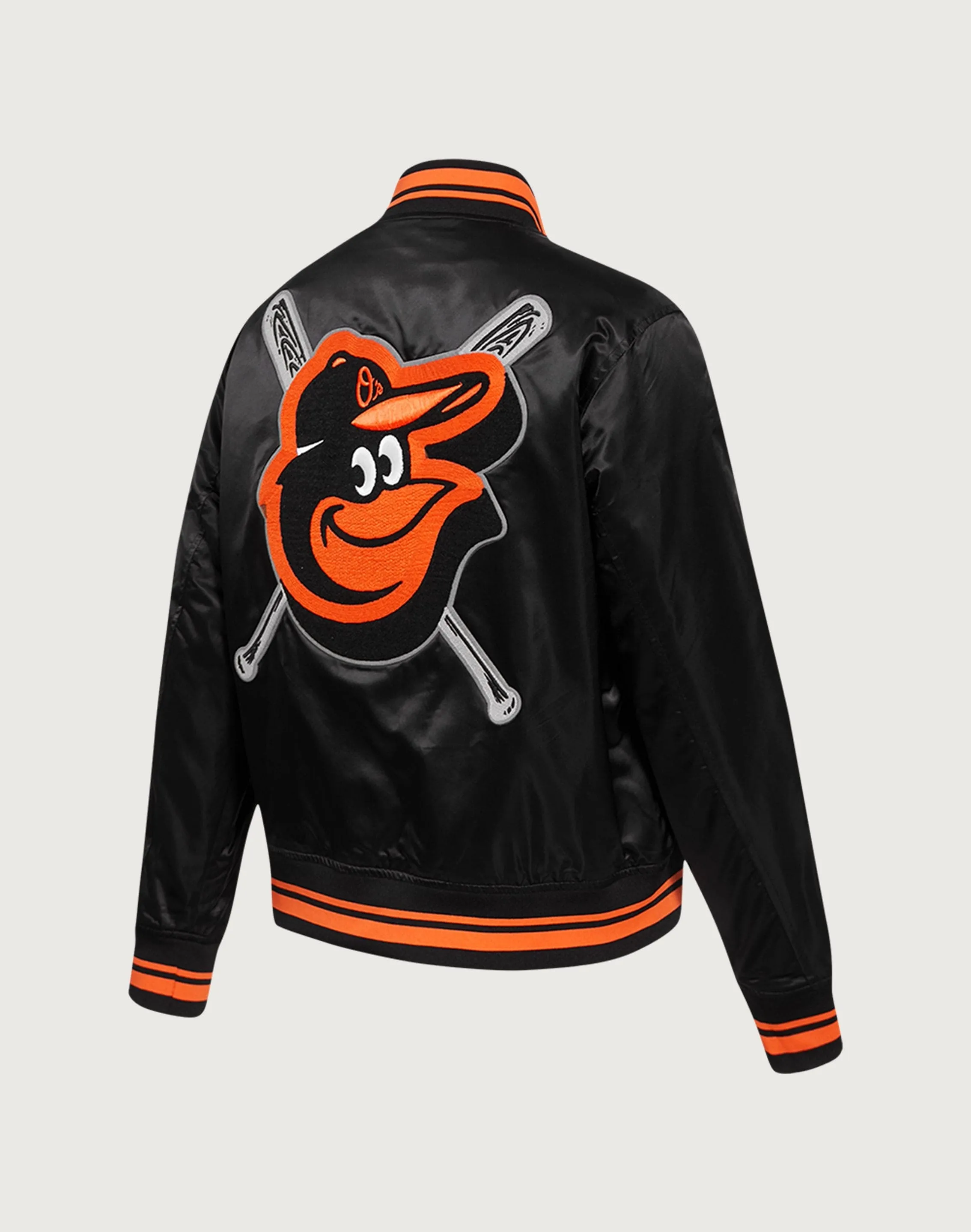 Pro Standard Baltimore Orioles Mashup Rib Satin Jacket