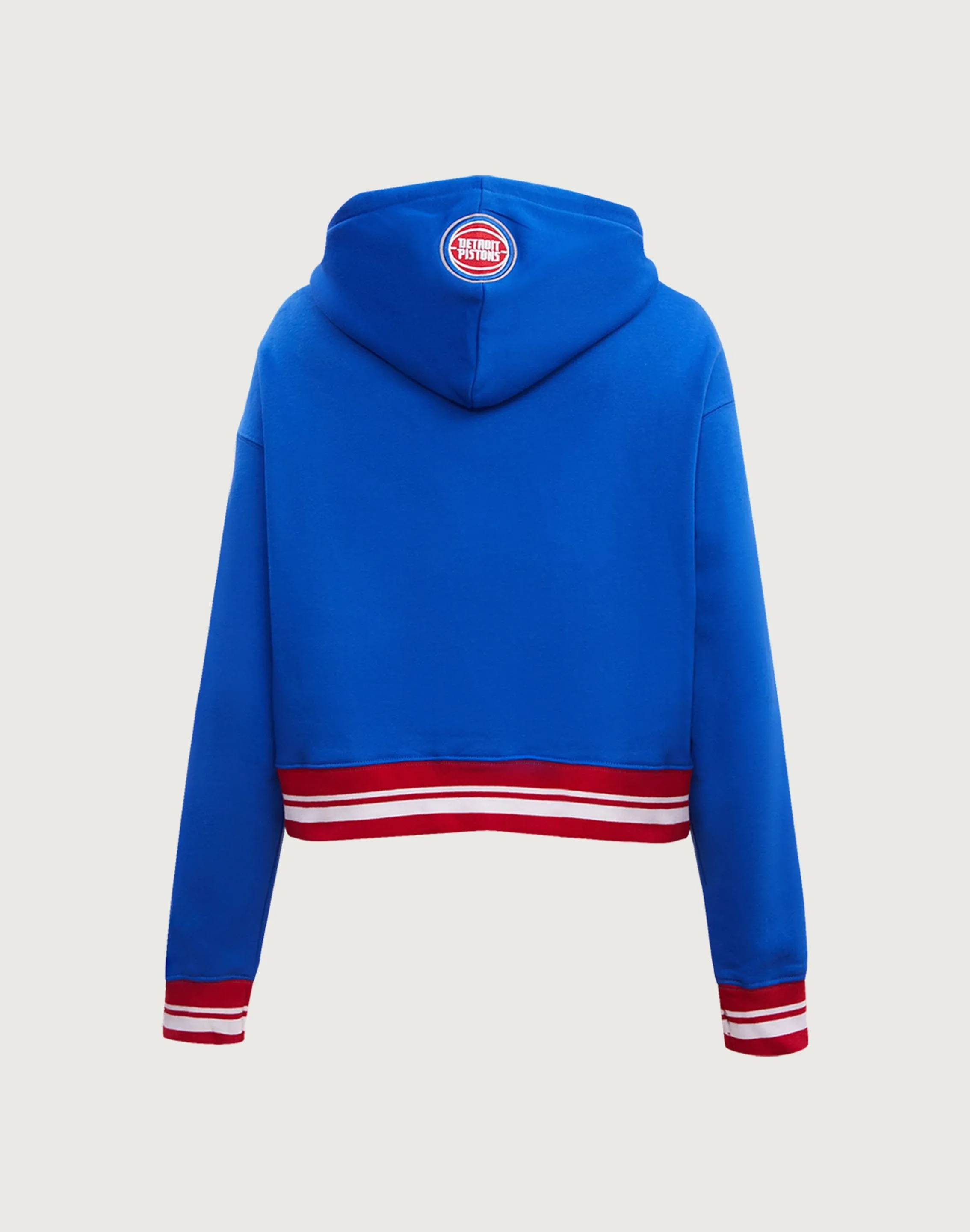 Pro Standard Detroit Pistons Retro Classic Rib Cropped Hoodie