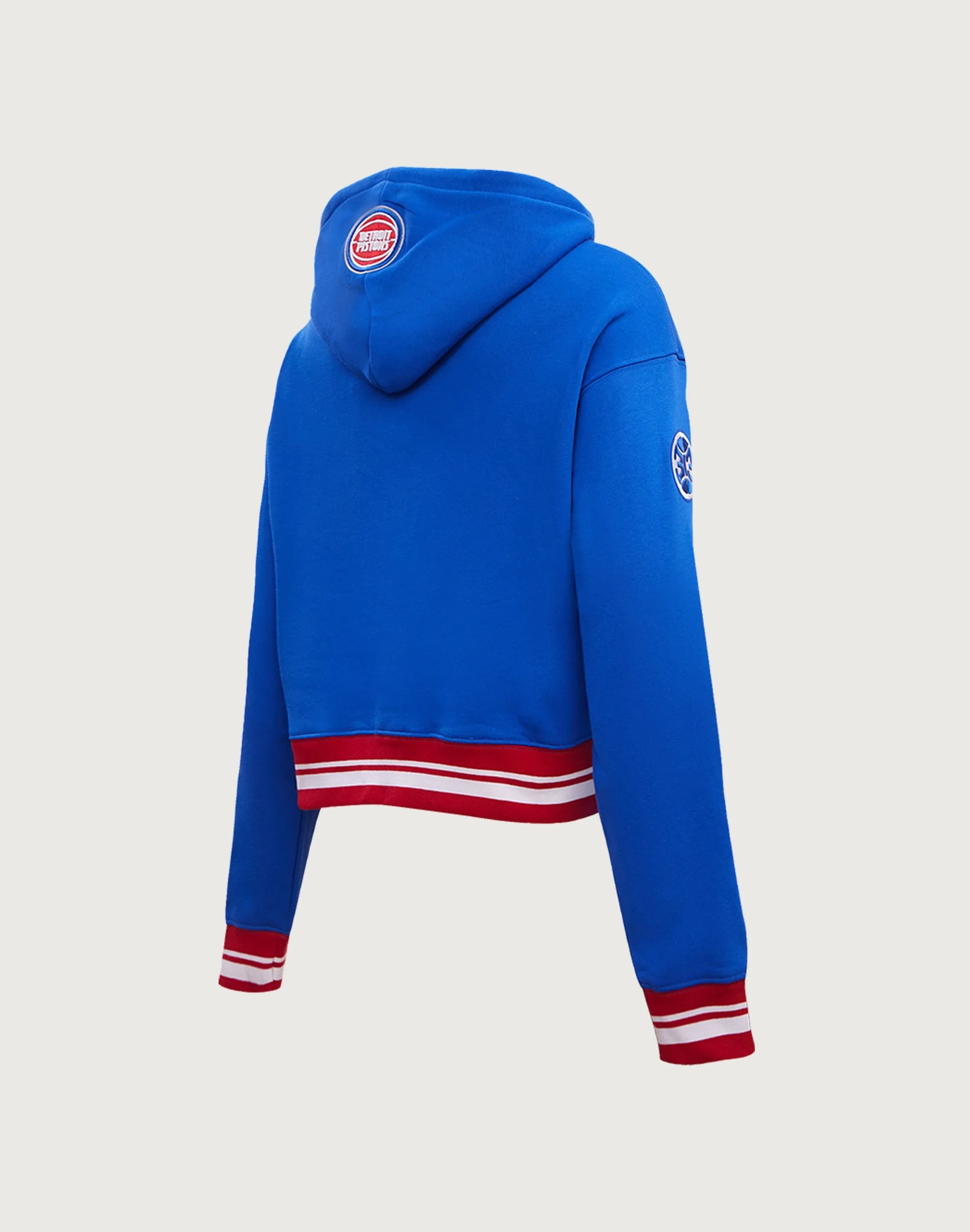 Pro Standard Detroit Pistons Retro Classic Rib Cropped Hoodie