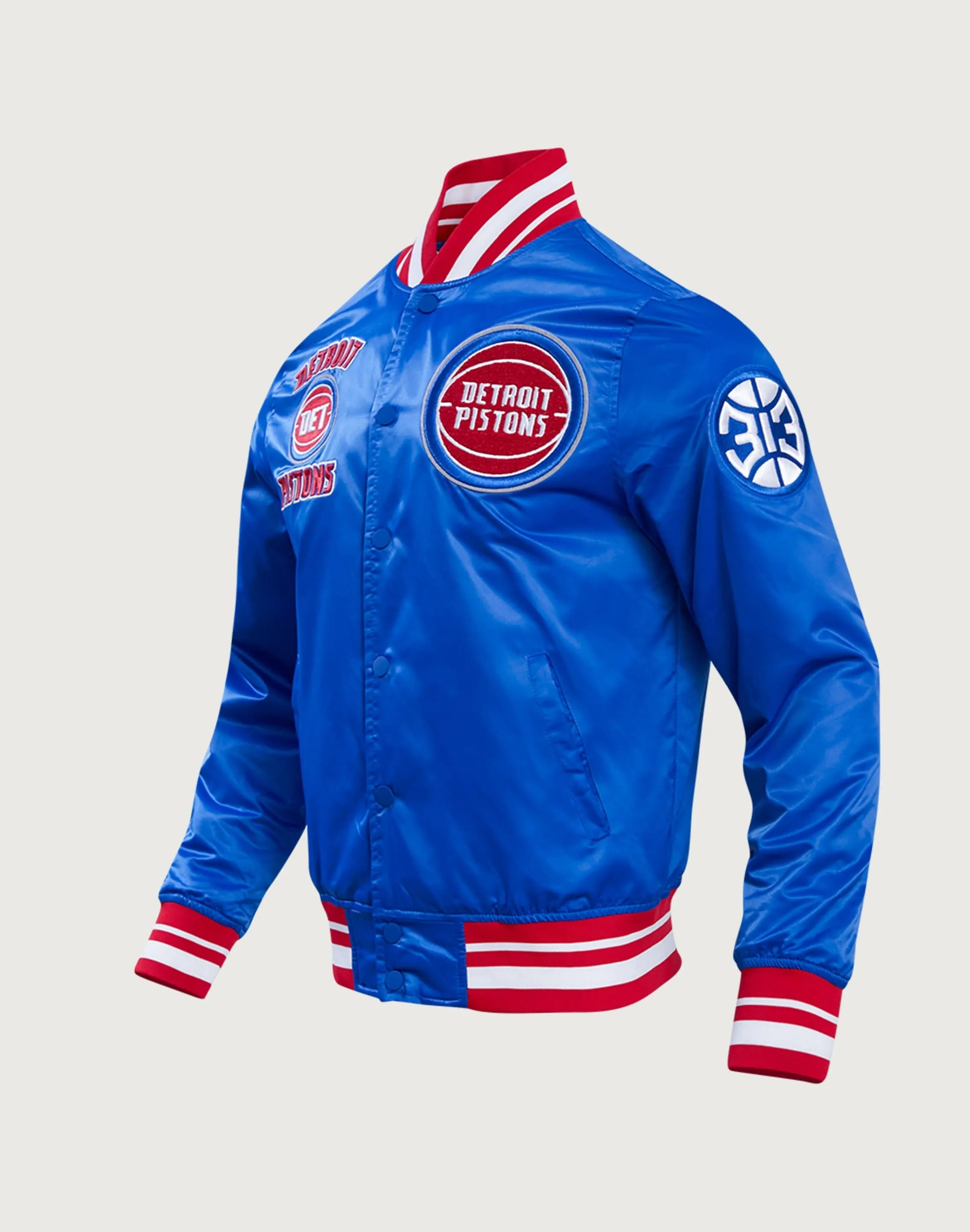 Pro Standard Detroit Pistons Retro Classic Rib Satin Jacket