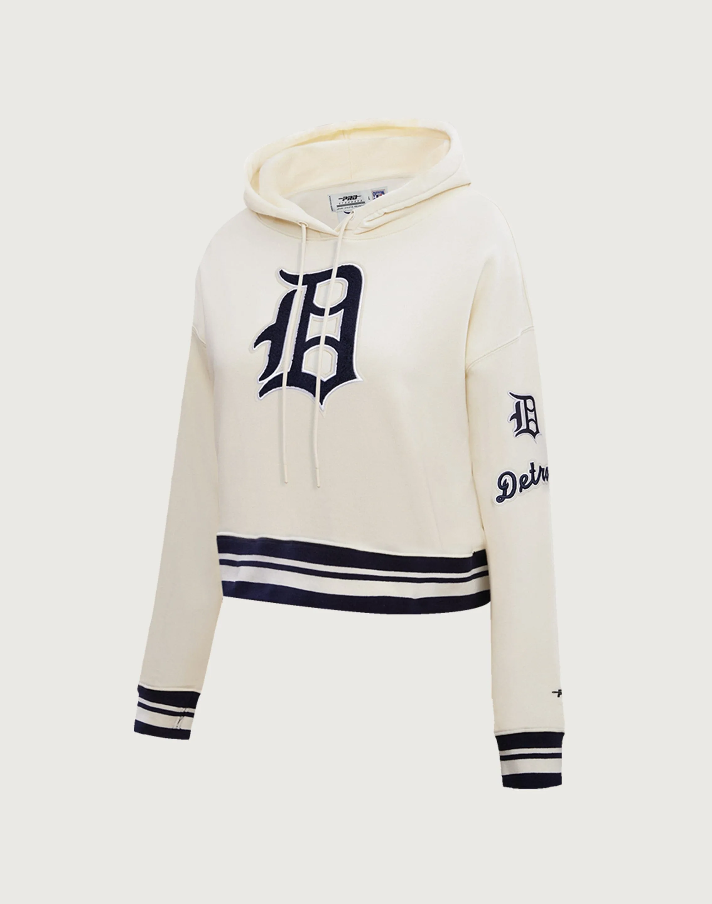 Pro Standard Detroit Tigers Retro Classic Rib Cropped Hoodie